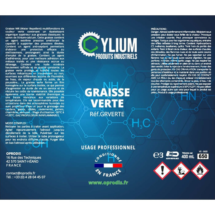 Graisse verte - Aérosol 400/650ML