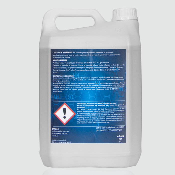 Liquide vaisselle concentré - Bidon 5L